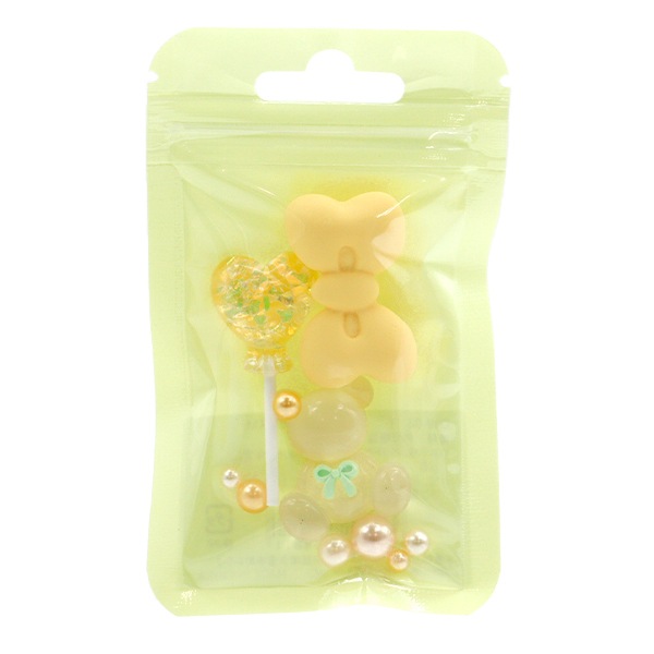 手芸パーツ 『デコパーツミックス M イエロー DW-02』 KIYOHARA 清原