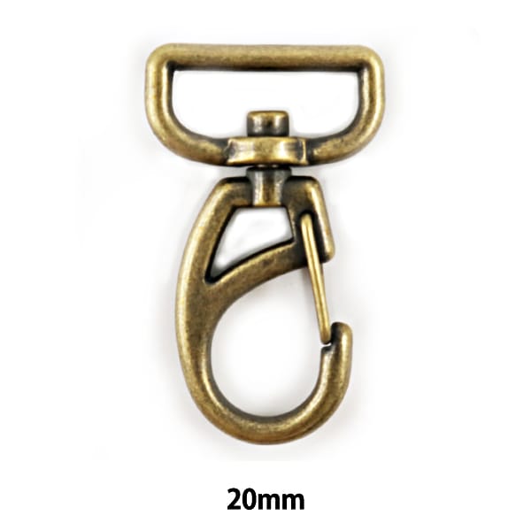 手芸金具 『ナスカン15mm アンティックゴールド SUN13-50』 SUNCOCCOH