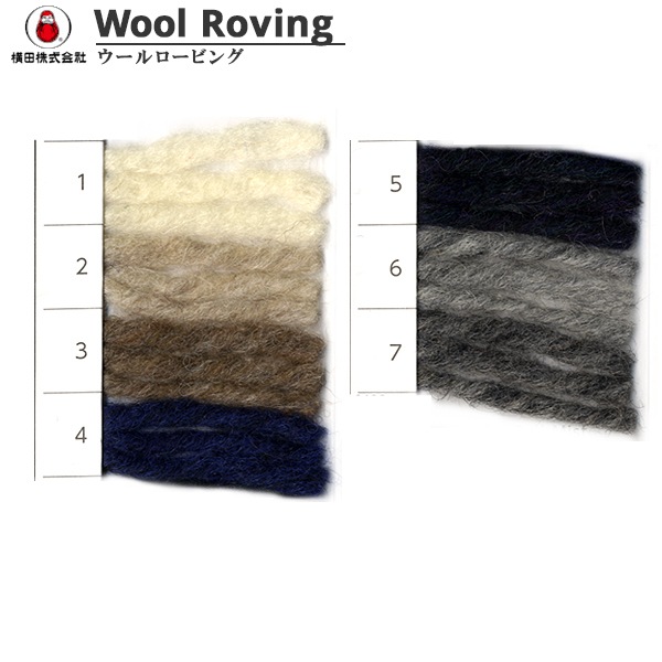 �����ӻ� ��Wool Roving (����������ӥ�) 5�ֿ��� DARUMA ����� ����
