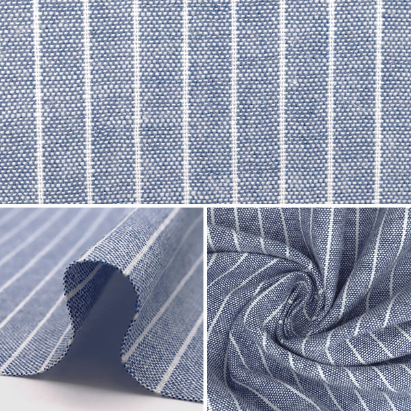 AI-BRN-05 藍染めx茶綿 コットン布80cm幅*7m 手紡ぎ 