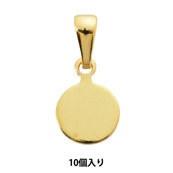 七宝用金具 『貼り付け用ペンダント 三角 金 10個入り OPA-408』 工芸