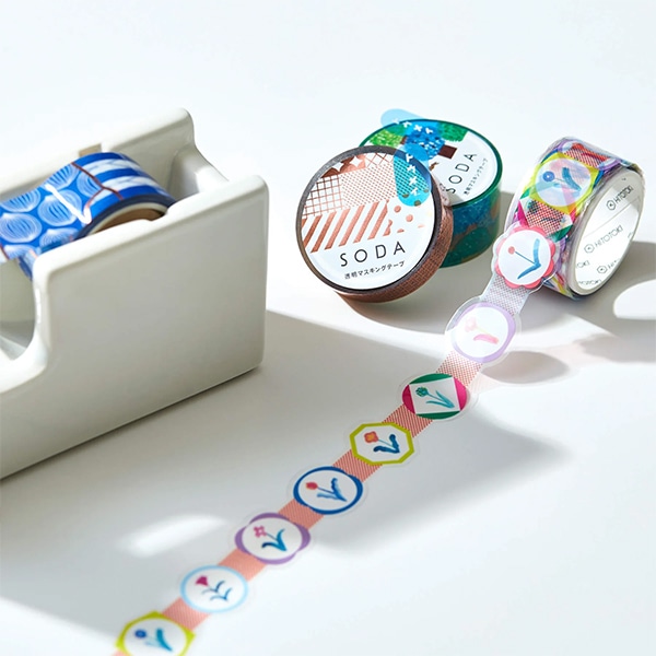 文具 『SODA(ソーダ) 透明マスキングテープ 15mm幅 オハナバタケ CMT15