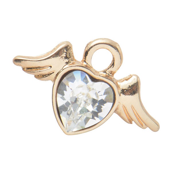 手芸金具 『ラインストーン入りチャーム クロス (#737) 銀色』 すべて