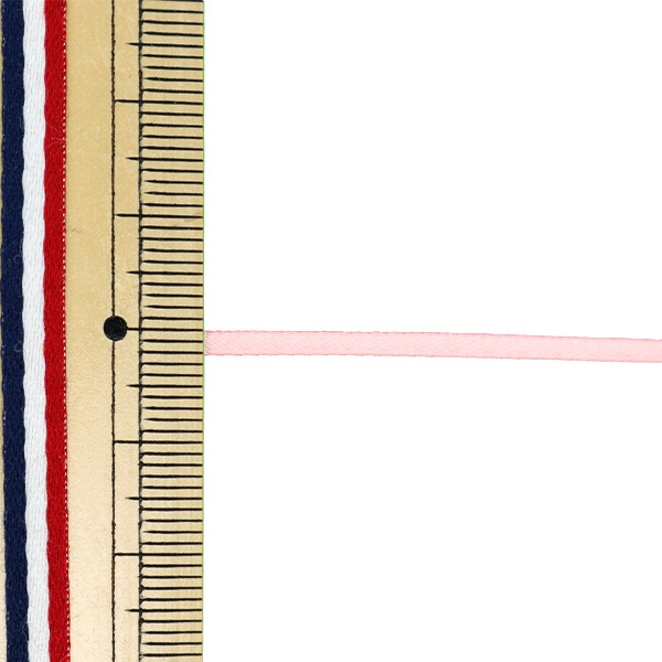 リボン 『1反売り 両面サテンリボン 幅約2mm×約10m巻 ピンク』 服飾