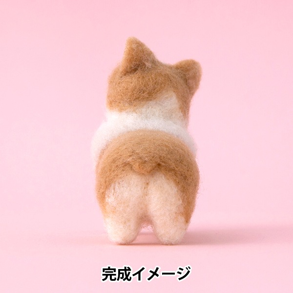 コーギーちゃん親子✩︎羊毛フェルト コーギーちゃんのお雛様 】 楽しく可愛い物作りませんか？ yottssy羊毛