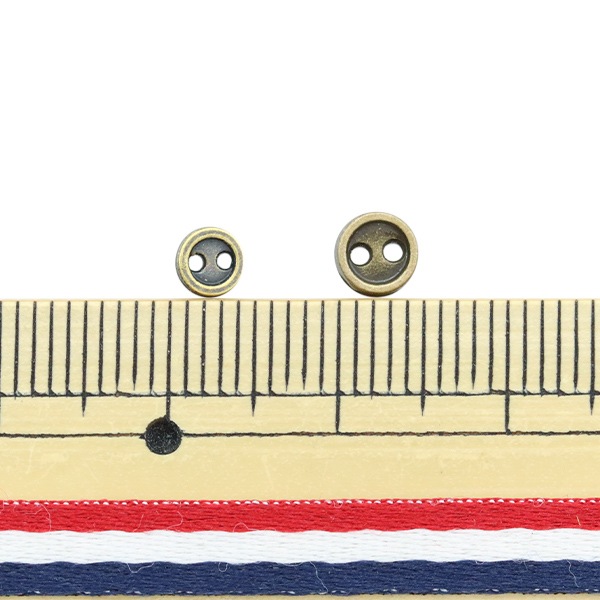 手芸パーツ 『ドールドレスパーツ ミニボタン アンティークゴールド