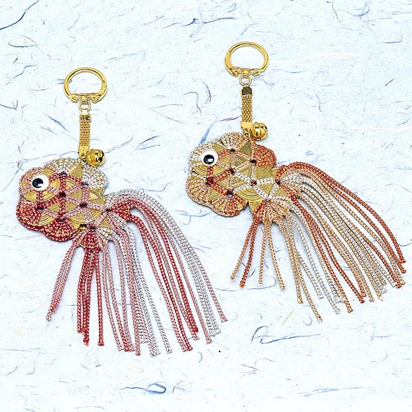 手芸キット 『開運キーホルダー わらじ ペア No.2』 Panami