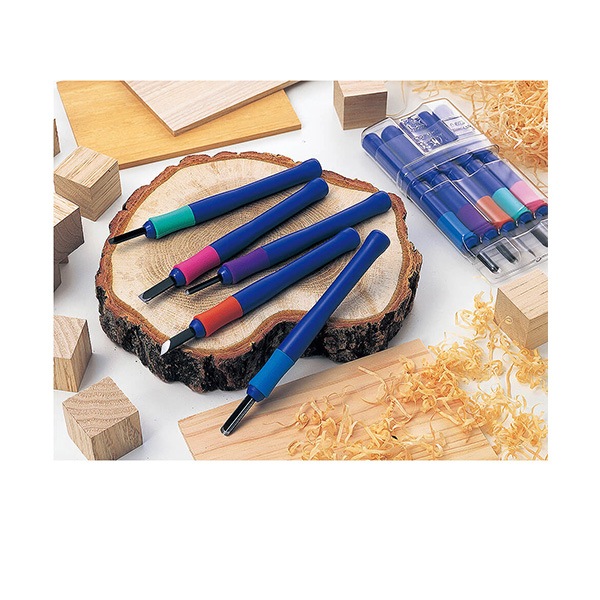 サクラクレパス グリップ彫刻刀SA5本組 EHTS-5A 1セット 〔×10セット〕 画材 『サクラグリップ はんが彫刻刀A 5本組 EHT-5A』 SAKURA サクラ