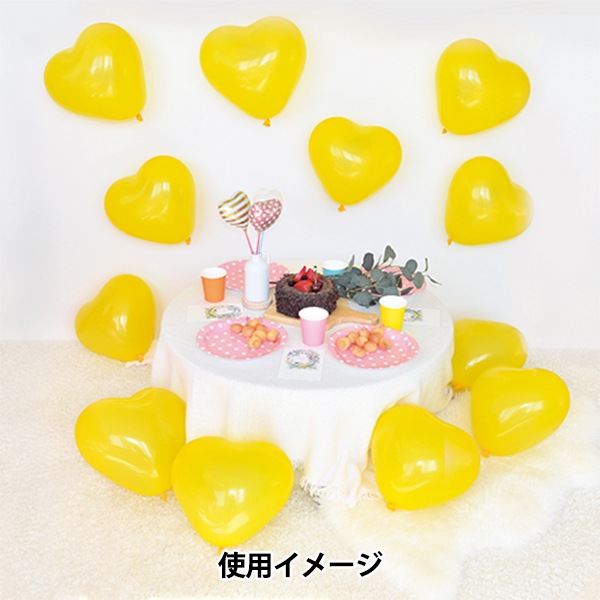 玩具 『推しいろハートバルーン イエロー KIS26112』 生活雑貨,玩具