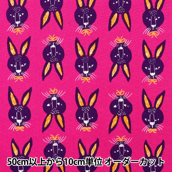 数量5から】 生地 『オックス アニマル 犬ぎっしり AP45806-1C