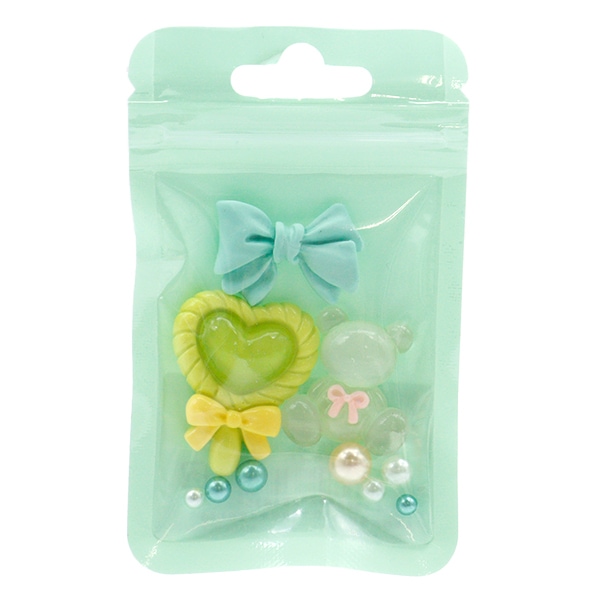 デコパーツ専用② 手芸パーツ 『デコパーツミックス M グリーン DW-02』 KIYOHARA 清原