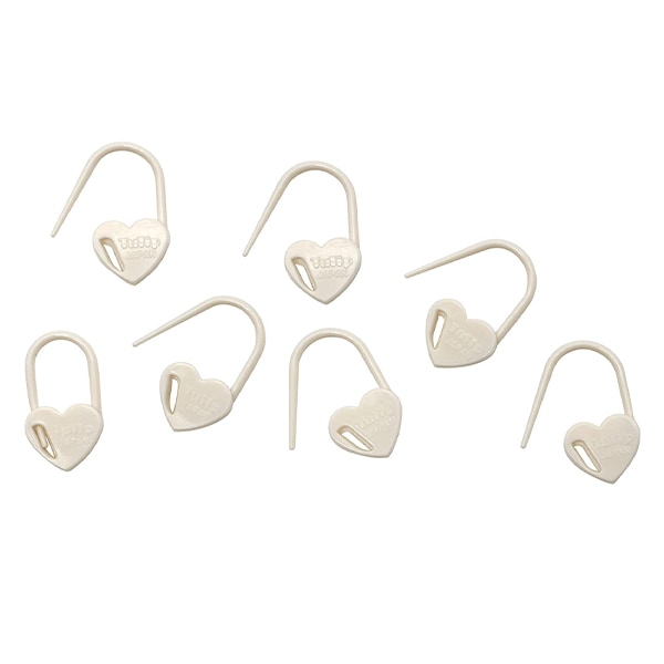 編み物用品 『段かぞえマーカー 小 ハート ホワイト AC-084』 Tulip