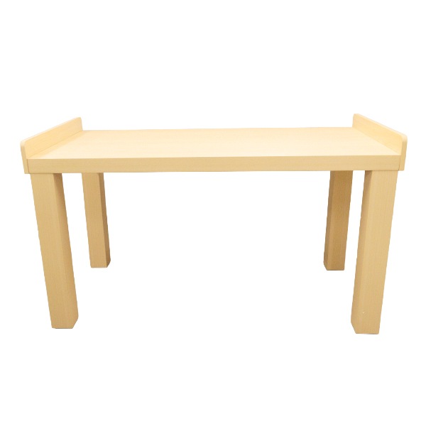 家具 『テーブル 平台 組立品 W1230mm×D600mm×H720mm ホワイト 09153