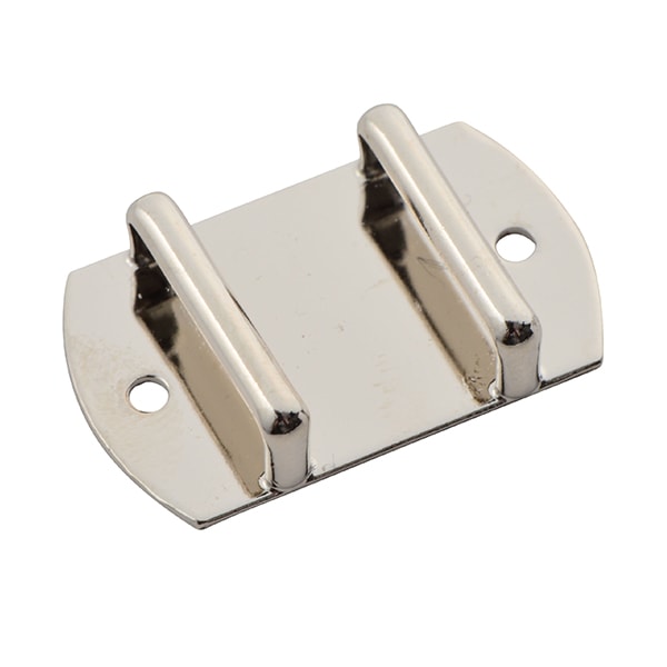 七宝用金具 『貼り付け用帯留め 銀色 タイコ形 穴あき 四分 OPA-610