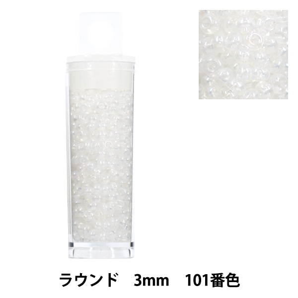 ゆゆリアピースのみ ビーズ 『プチケースビーズ ラウンド 4mm 1番色』 ビーズ,パックビーズ