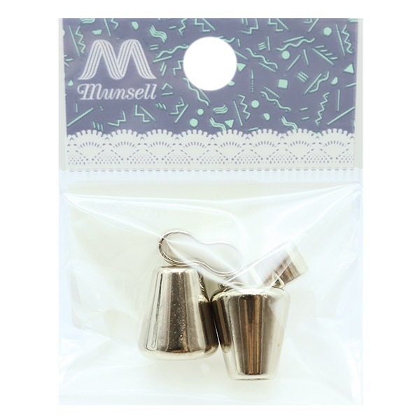 手芸材料 『ストラップコード用パーツセット シルバー 各2個入り