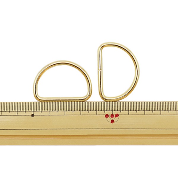 レザー金具 『Dカン ゴールド 30mm 2個入り』 工芸,皮革,金具,Dカン