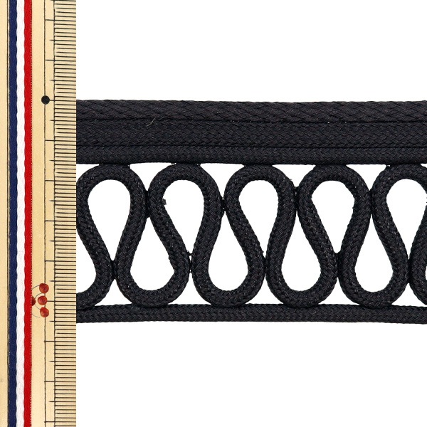 数量5から】 手芸ブレード 『コードブレード 幅約5.5cm ブラック