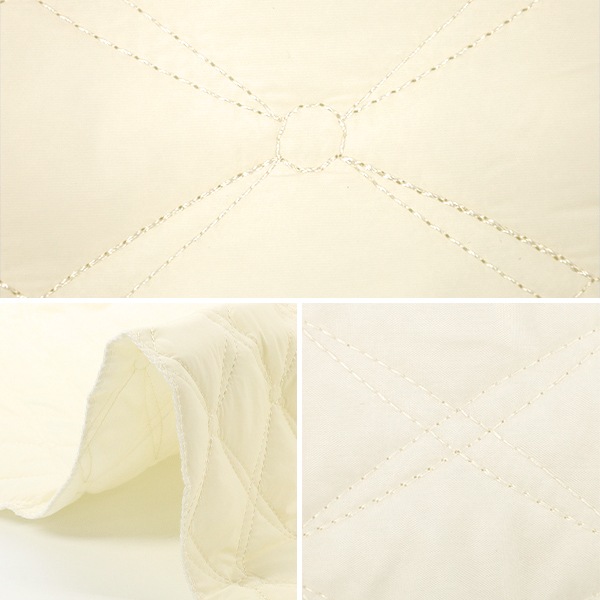 生地 『カジュアルキルトカットクロス ひし形 約65×80cm ホワイト CQ