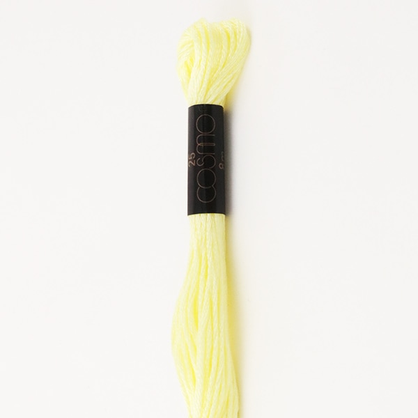 黄と紫のマリアージュ（刺繍ver） 刺しゅう糸 『COSMO 25番刺繍糸 2762番色』 LECIEN ルシアン