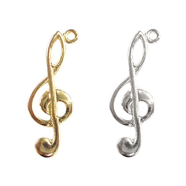 手芸金具 『チャーム ト音記号 (#011) 金色』 すべての商品| ホビー