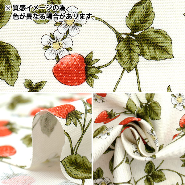 数量5から】 生地 『オックス エッセンシャルガーデン ストロベリー