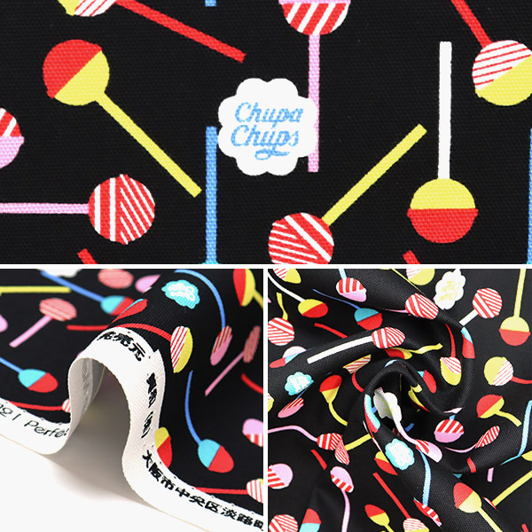 数量5から】 生地 『オックス チュッパチャップス レッド KW