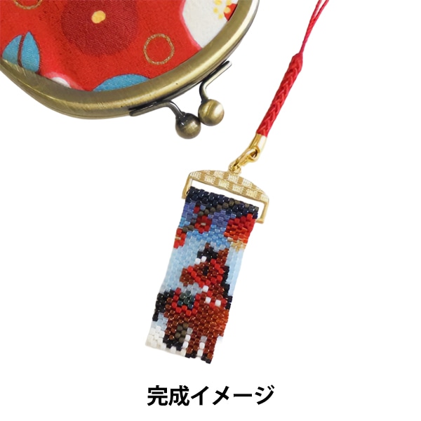 ビーズセール】ビーズキット 『京・風鈴柄根付け スイカ PB-290