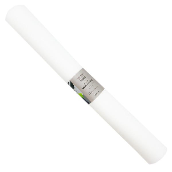 ホワイト 100%コットン メッシュ　ケット　大幅値下げ中です！ 生地 『メッシュボンディング カットクロス 約65cm×100cm オフホワイト