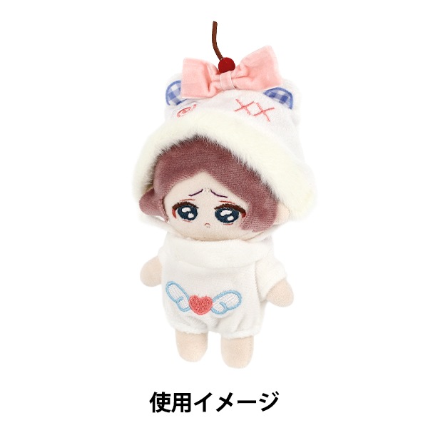 ぬいぐるみ衣装 『ドール服 ホワイト Mサイズ 25-038』 手芸