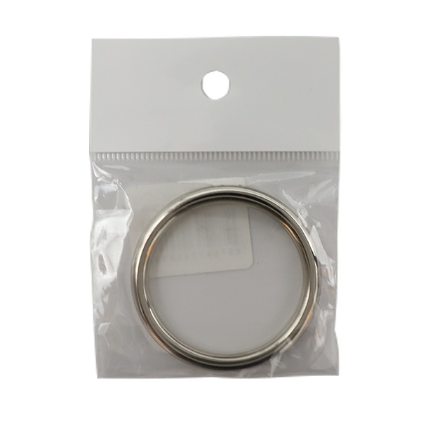 手芸金具 『メタルリング 丸線 ニッケル 4cm F333』 服飾,パーツ