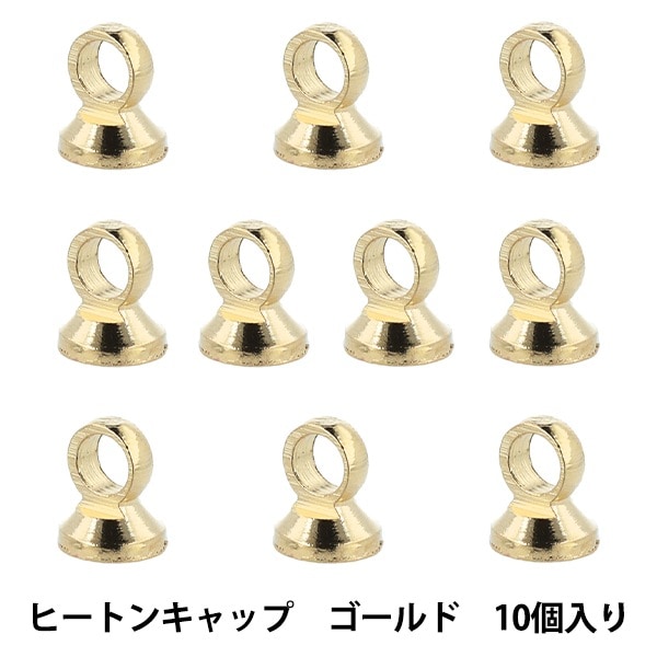 手芸金具 『ヒートン 3皿ネジ芯 ゴールド 5個』 ビーズ,金具・留め具