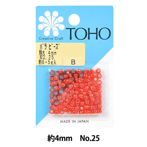 ビーズ 『バラビーズ 特大 約4mm No.25』 TOHO BEADS トーホービーズ
