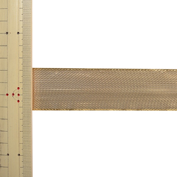 数量5から】 リボン 『ソフトメタリックリボン 3209 ゴールド 幅