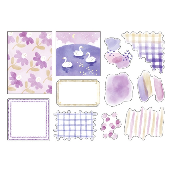 文具 『ホッコデコステッカー purple 81905』 マインドウェイブ MIND