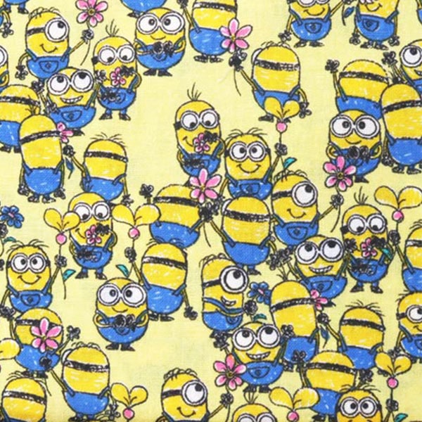 数量5から 生地 ミニオンdoodlesギッシリ柄 シーチング生地 黄色 Kokka コッカ 季節 イベント 入園入学 生地 ホビー材料の通販 ユザワヤ公式ネットショップ