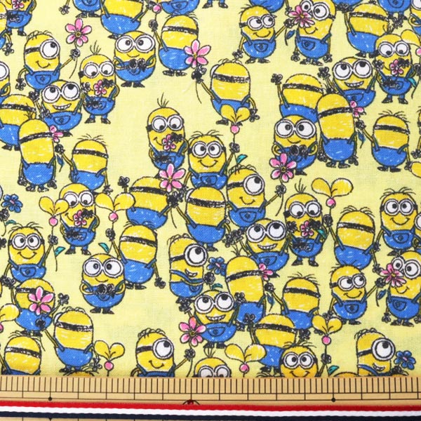 数量5から 生地 ミニオンdoodlesギッシリ柄 シーチング生地 黄色 Kokka コッカ 季節 イベント 入園入学 生地 ホビー材料の通販 ユザワヤ公式ネットショップ