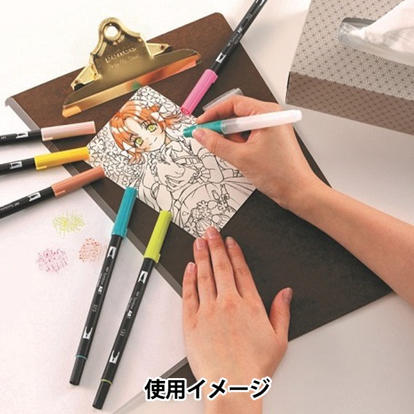 ベトナムドン　　６枚 トンボ鉛筆 水性サインペンプレイカラーK 6色セットA インク色6色