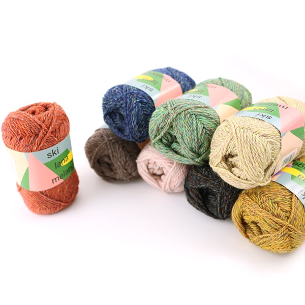 秋冬毛糸 『ski lana melange (スキー ラナメランジ) 2828番色