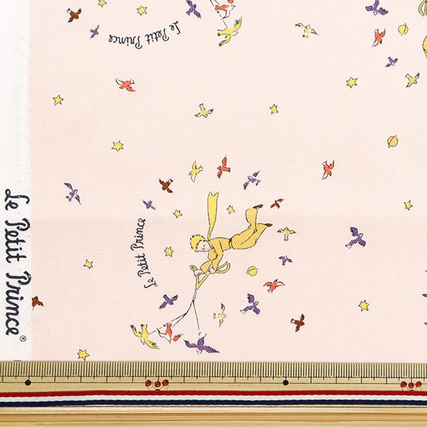 数量5から】 生地 『オックス 星の王子さま ピンク G-3660-1B