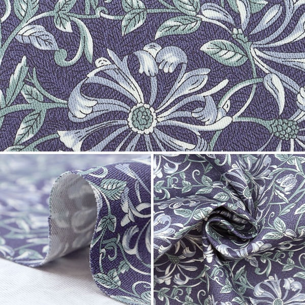 現品限り】【数量5から】 生地 『縦朱子織 ソフト加工 アンティーク