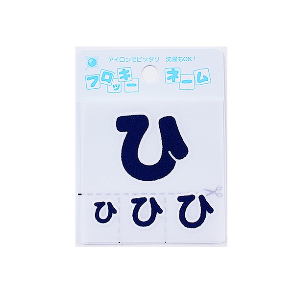 ワッペン 『フロッキーネーム ひらがな 赤色 濁点 655-48』 寺井