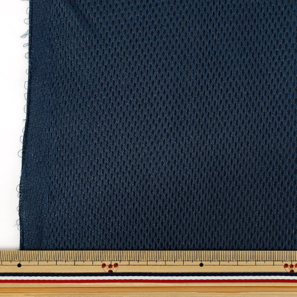 メッシュ生地② 生地 『メッシュ 約70×50cm ネイビー MESH25-8NV』 カットクロス,種類