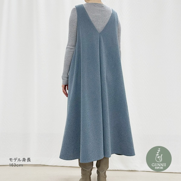 ワンピース 『WL2WAYジャンパースカート チェックブラウン SA00704-40