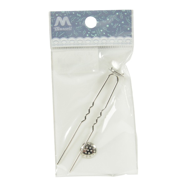 手芸金具 『シャワー かんざし シルバー 12mm 1個入り #7035』 ビーズ