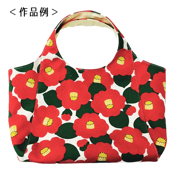 数量5から】 生地 『綿麻キャンバス つばき (椿) KSP-5375-A』 COTTON