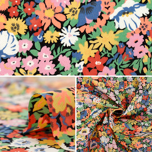 数量5から】 生地 『リバティ・ファブリックス ネオンカラー