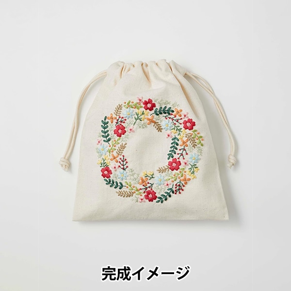 刺しゅうキット 『yulaのこころ躍る草花刺繍 ミモザの花園 542405