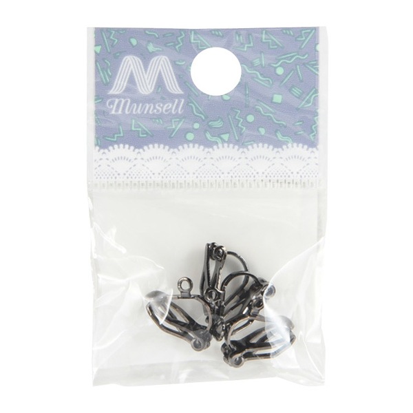 手芸金具 『ゲンコツイヤリング ブラック GENKOTU-E』 ビーズ,ビーズ