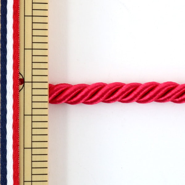 数量5から】 手芸ひも 『ツイストコード 赤 B KY-7-B5』 すべての商品